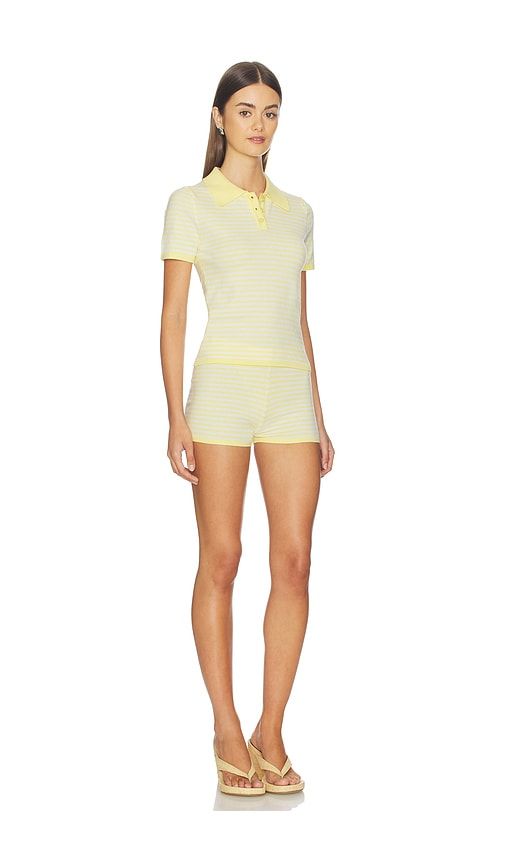 Rachel Knit Short Set in Yellow. - size L (also in M, S, XS) - ALL THE WAYS - Modalova