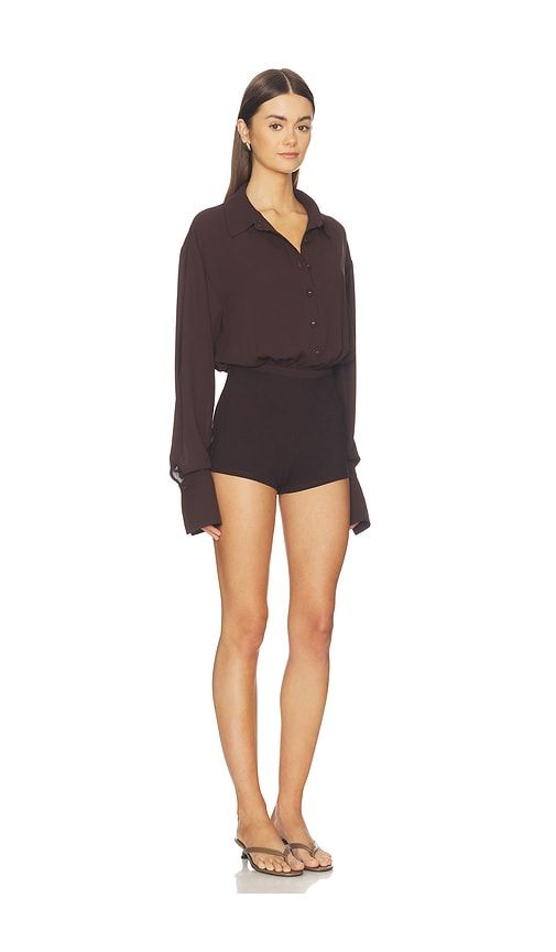 Clarissa Romper in Brown. - size L (also in M, S, XL, XS) - ALL THE WAYS - Modalova