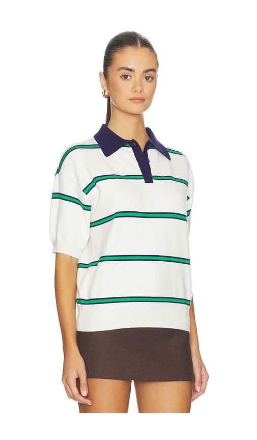 Francesca Polo Top in White,Green. - size M (also in XS) - ALL THE WAYS - Modalova