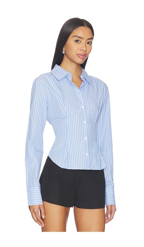 Ellie Button Up Top in Baby Blue. - size S (also in XL, XS) - ALL THE WAYS - Modalova