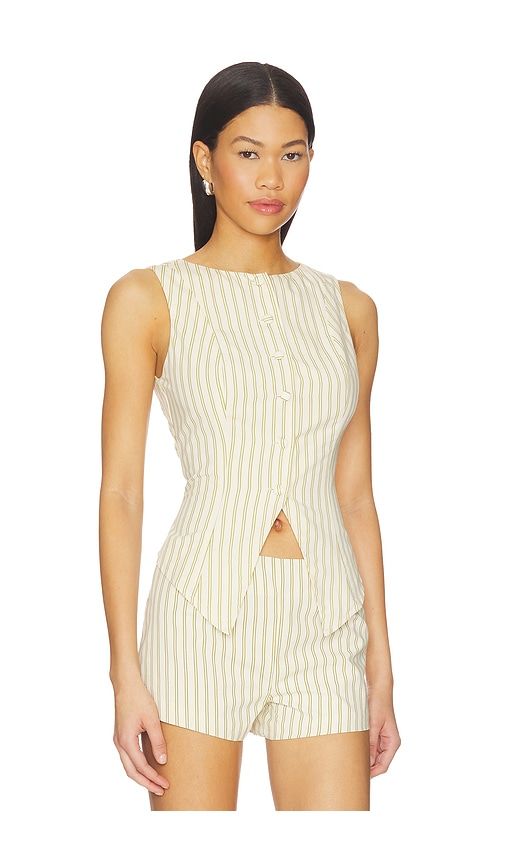 Alerie Button Front Top in Cream. - size L (also in M, S, XL, XS, XXS) - ALL THE WAYS - Modalova