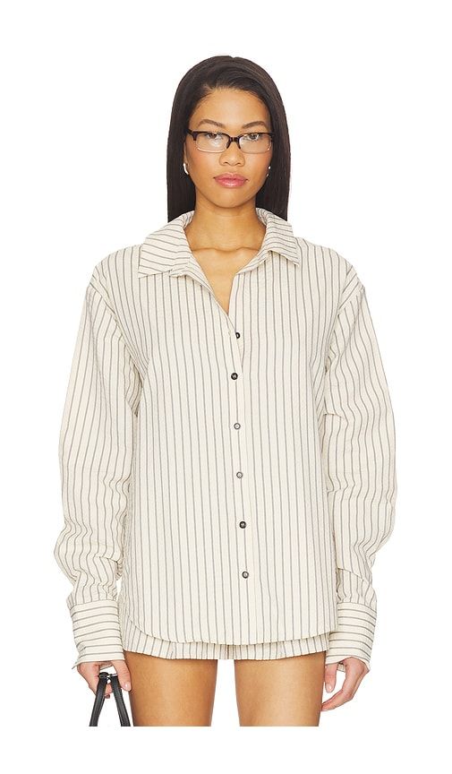 Kadence Button Up Top in Cream. - size L (also in XL, XXS) - ALL THE WAYS - Modalova