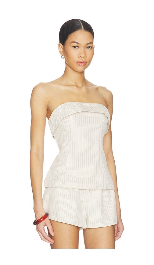 Braylon Strapless Top in Beige. - size L (also in M, S, XL, XS, XXS) - ALL THE WAYS - Modalova