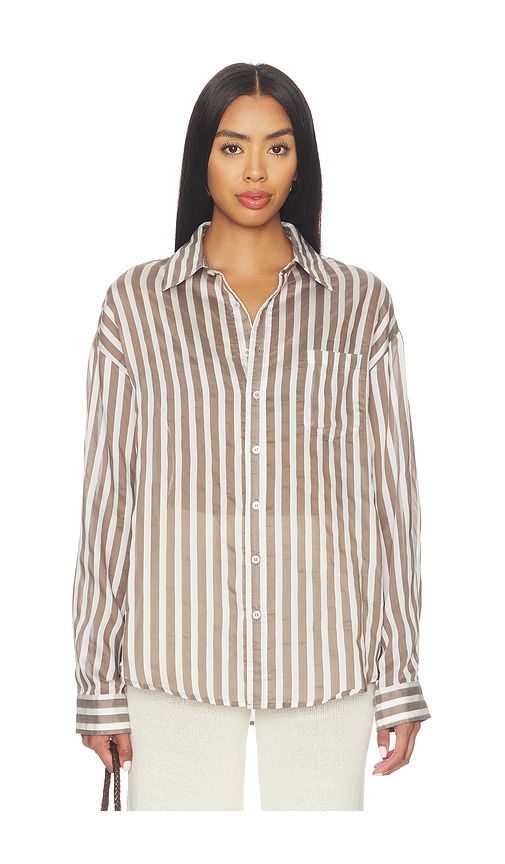 Minnie Button Down Top in Neutral. - size L (also in M, S, XS, XXS) - ALL THE WAYS - Modalova