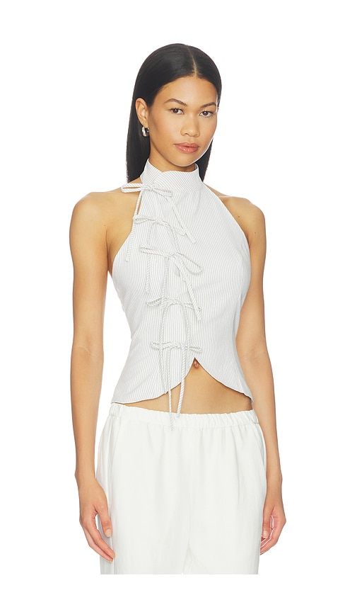 Shelbie Halter Top in Green. - size XXS (also in XS, S, M, L, XL) - ALL THE WAYS - Modalova