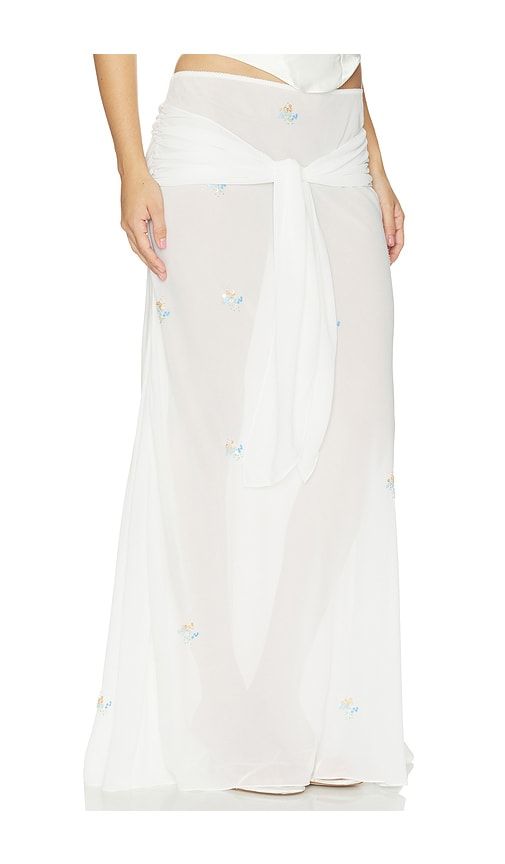 Oriana Maxi Skirt With Embroidery in . - size L (also in M, S, XS) - Anna October - Modalova