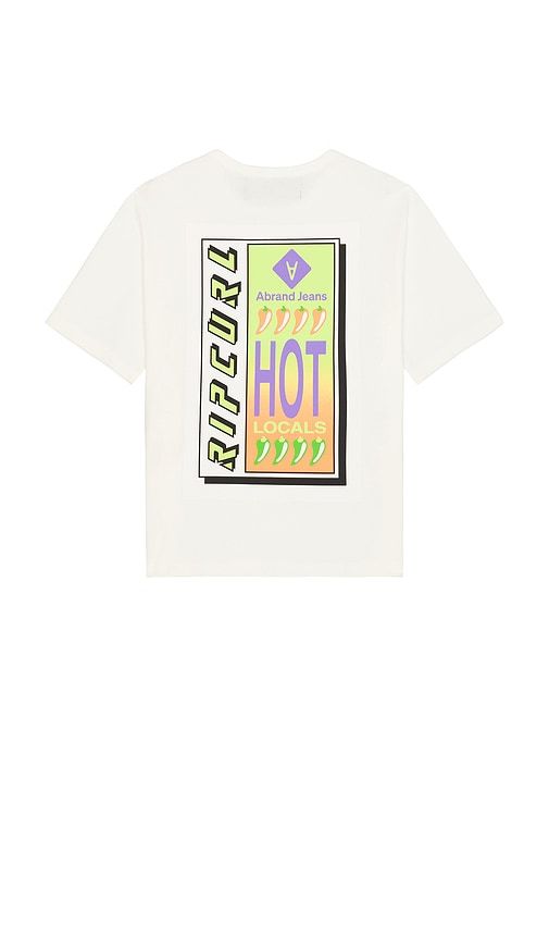X Rip Curl Hot Locals Tee in White. - size L (also in M, S, XL/1X) - Abrand - Modalova