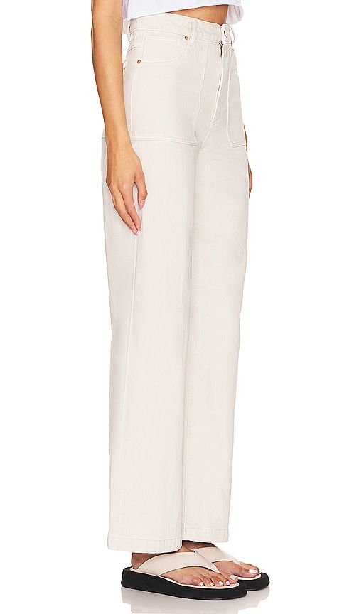 High & Wide Jeans in Ivory. - size 24 (also in 25, 31, 33) - Abrand - Modalova