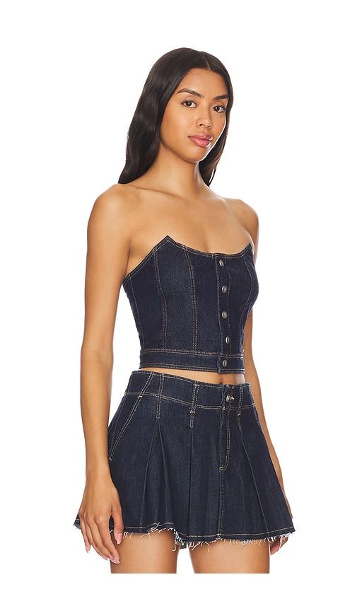 Angel Bustier in Denim-Dark. - size XS (also in XXS) - Abrand - Modalova