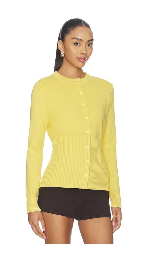 Ruby Knitted Cardigan in Mustard. - size L (also in M, S, XL, XS) - ALIGNE - Modalova