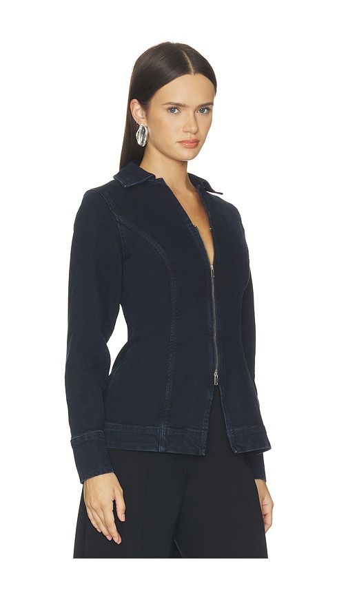 Tilly Denim Zip Jacket in Blue. - size 0 (also in 2, 4, 6, 8) - ALIGNE - Modalova