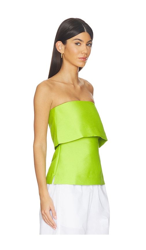Felix Satin Strapless Top in Green. - size 0 (also in 10, 2, 4) - ALIGNE - Modalova