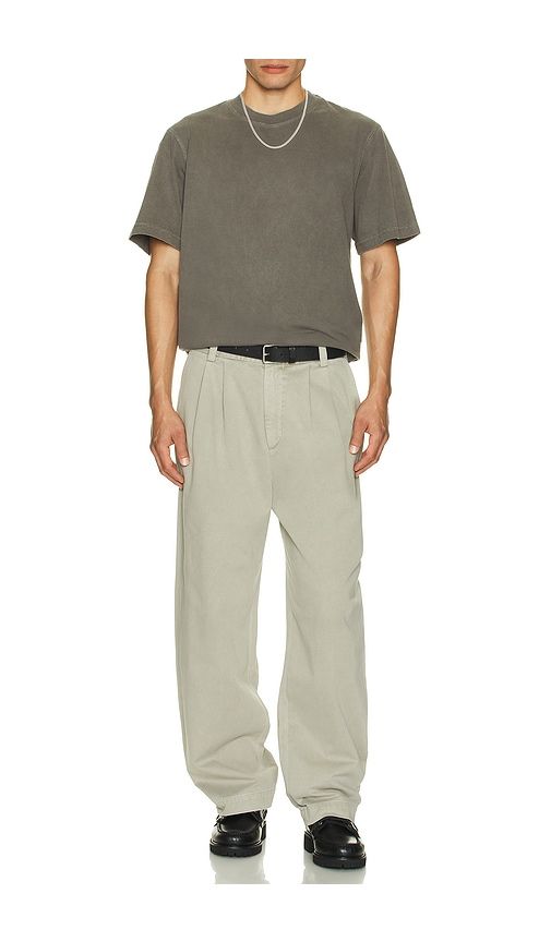 Asha Mock Neck Tee in Grey. - size L (also in M, S, XL/1X) - AGOLDE - Modalova