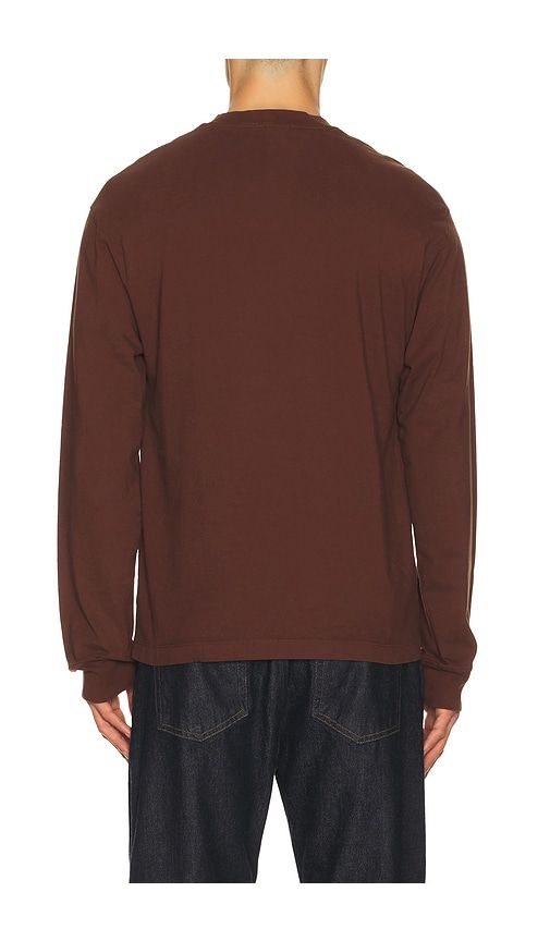 Long Sleeve Asha Tee in Chocolate. - size L (also in XL/1X) - AGOLDE - Modalova