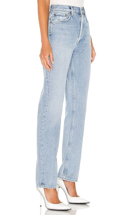 Lana Straight Jeans in Denim-Light. - size 23 (also in 24, 25, 26, 27, 28, 29, 30, 31, 32, 33, 34) - AGOLDE - Modalova