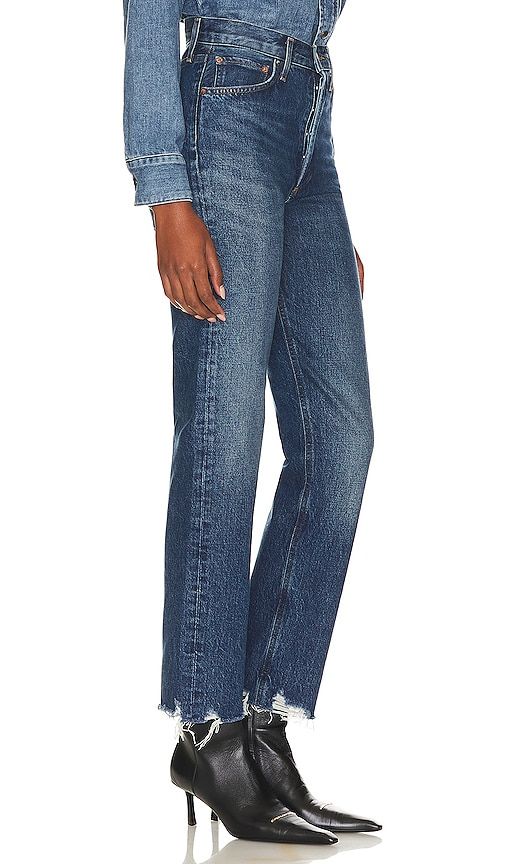 S Pinch Waist High Rise Straight Jeans in Denim-Medium. - size 32 (also in 33) - AGOLDE - Modalova
