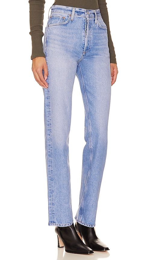 S Pinch Waist Straight Jeans in Denim-Light. - size 30 (also in 31, 32, 33, 34) - AGOLDE - Modalova
