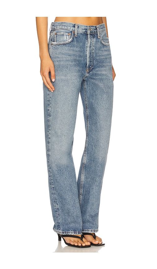 Fran Low Slung Easy Straight Jeans in Blue. - size 28 (also in 30, 32, 33) - AGOLDE - Modalova