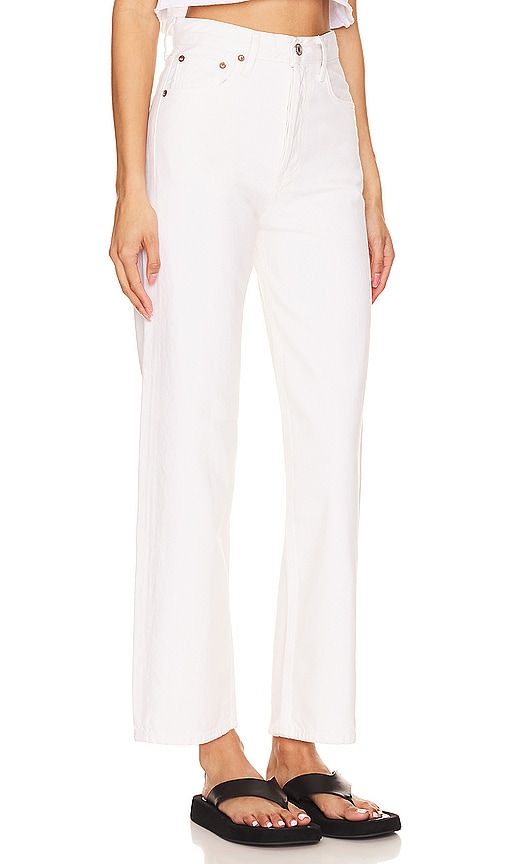 Ren High Rise Wide Leg Jeans in White. - size 24 (also in 26, 27, 28, 31, 32, 33, 34) - AGOLDE - Modalova