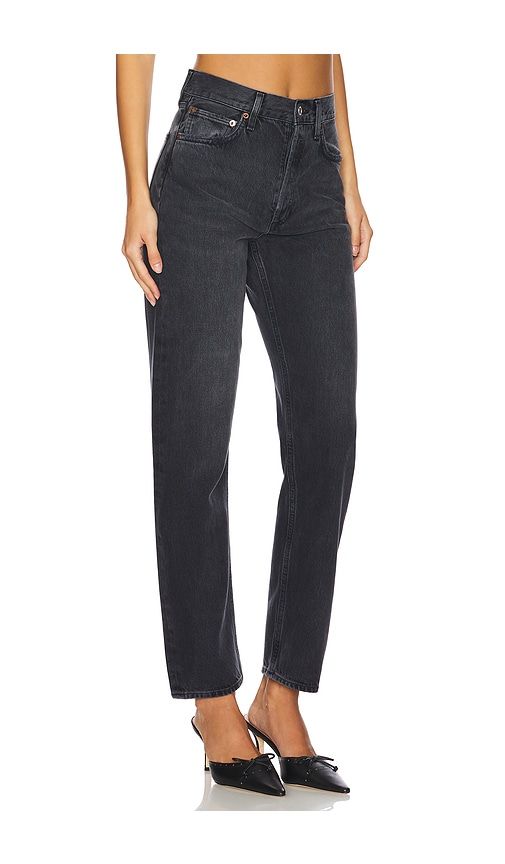 S Pinch Waist High Rise Straight Jeans in Black. - size 26 (also in 24) - AGOLDE - Modalova