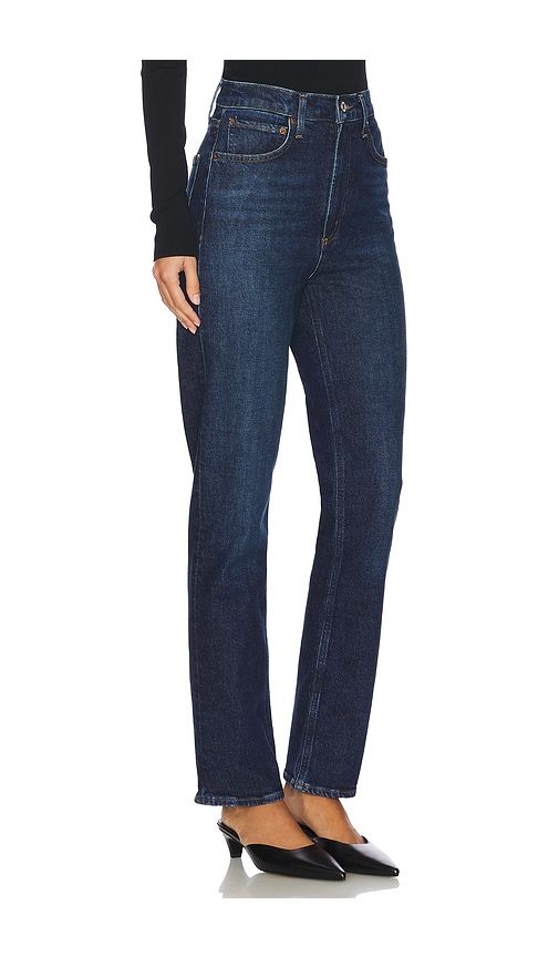 High Rise Stovepipe Jeans in Denim-Dark. - size 23 (also in 24, 26, 33) - AGOLDE - Modalova