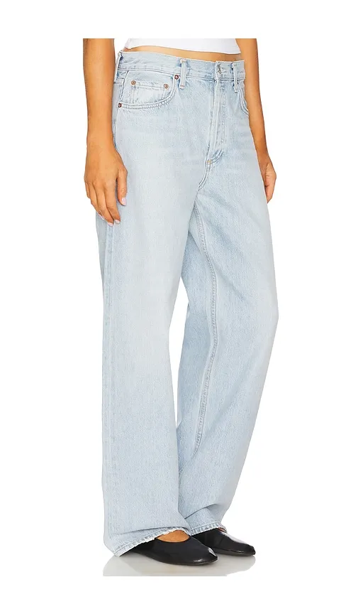 Low Slung Baggy Jeans in Blue. - size 31 (also in 32, 33, 34) - AGOLDE - Modalova
