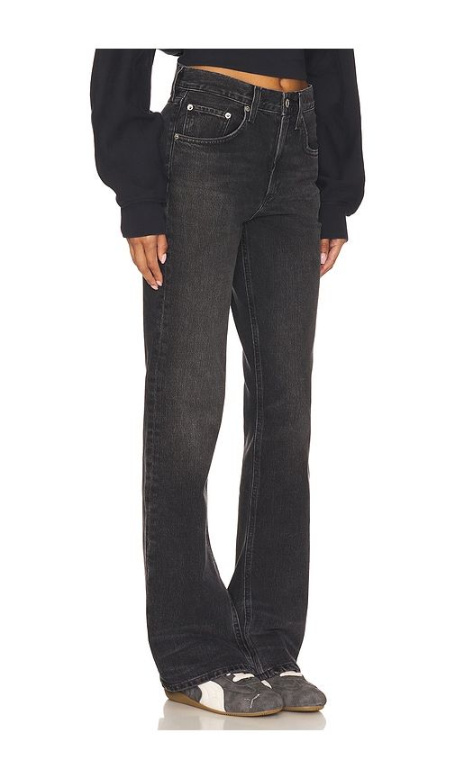 Mid Rise Kick Boot Jeans in Black. - size 32 (also in 34) - AGOLDE - Modalova