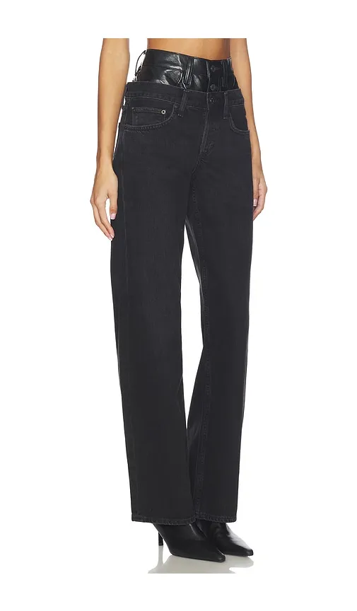 Elson High Rise Loose Jeans in Black. - size 26 (also in 30, 34) - AGOLDE - Modalova