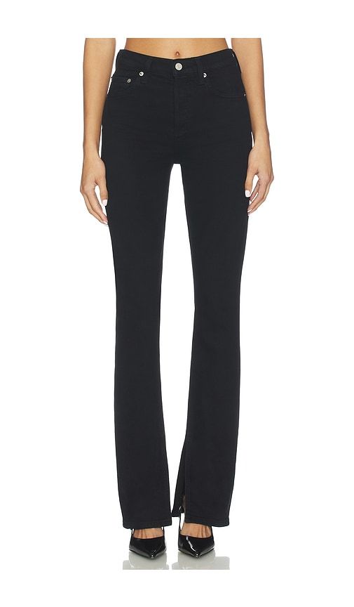 Ingram Split Skinny Jeans in Black. - size 26 (also in 27, 28, 29, 30, 34) - AGOLDE - Modalova