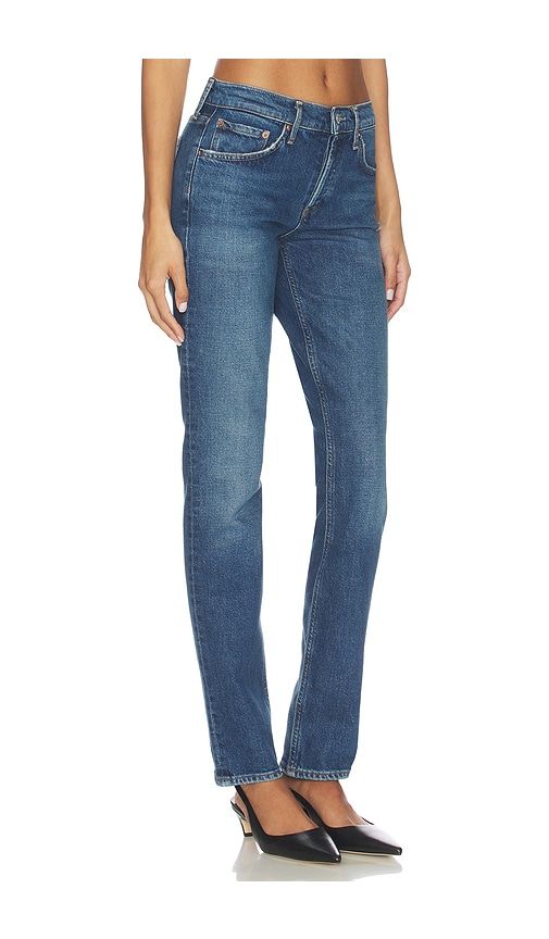 Cocktail Low Rise Stacked Skinny Jeans in Blue. - size 25 (also in 28) - AGOLDE - Modalova