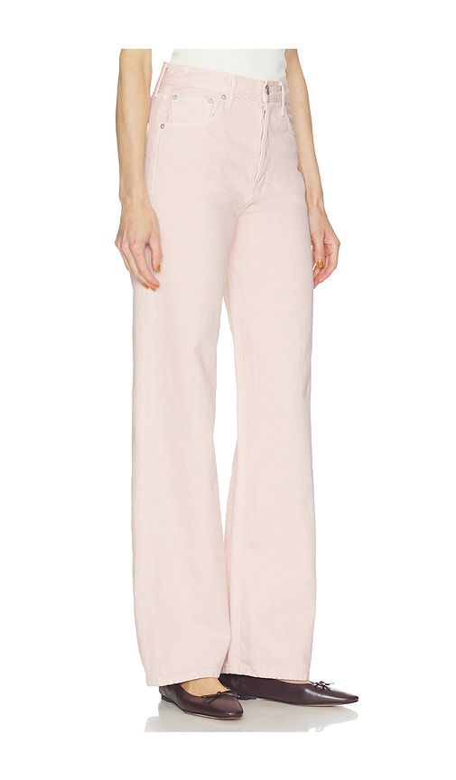 Ren High Rise Wide Leg Jeans in Blush. - size 24 (also in 27, 29, 30, 32, 33) - AGOLDE - Modalova