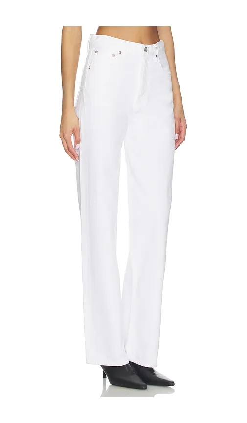 Ren High Rise Wide Leg Jeans in White. - size 23 (also in 24, 25, 26, 27, 28, 29, 30) - AGOLDE - Modalova