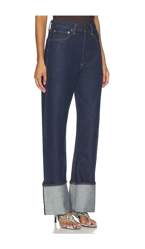 Big Cuff Jean in Blue. - size 23 (also in 24, 25, 26, 27, 28, 31, 32) - AGOLDE - Modalova