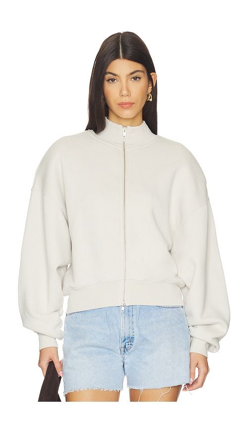 Jensen Zip Up Sweatshirt in Ivory. - size M (also in S) - AGOLDE - Modalova