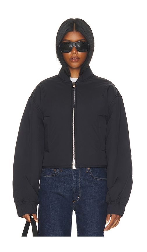 Leni Bomber Jacket in Black. - size L (also in M, S, XL, XS) - AGOLDE - Modalova
