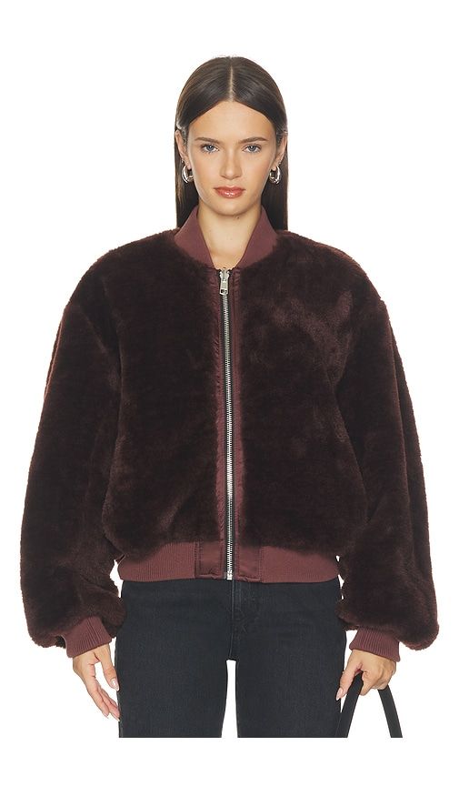 Frankie Reversible Bomber in Burgundy. - size M (also in S, XL, XS) - AGOLDE - Modalova