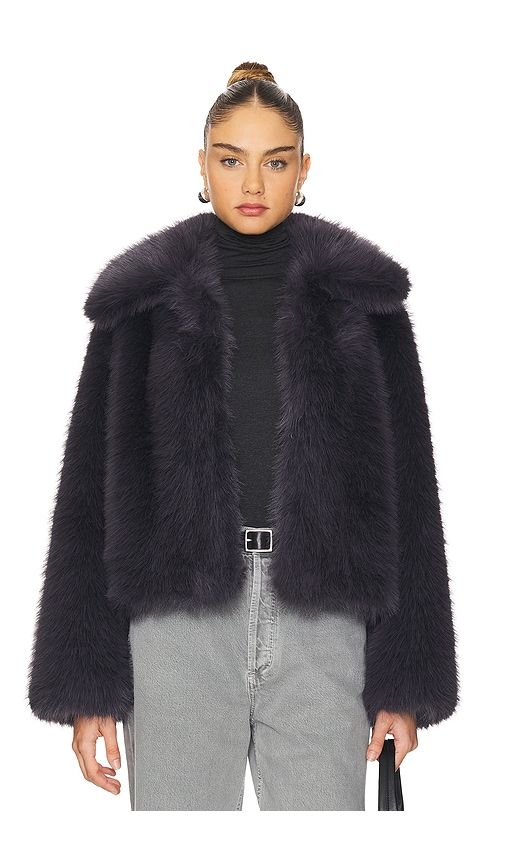 Maren Coat in Charcoal. - size L (also in M, S) - AGOLDE - Modalova