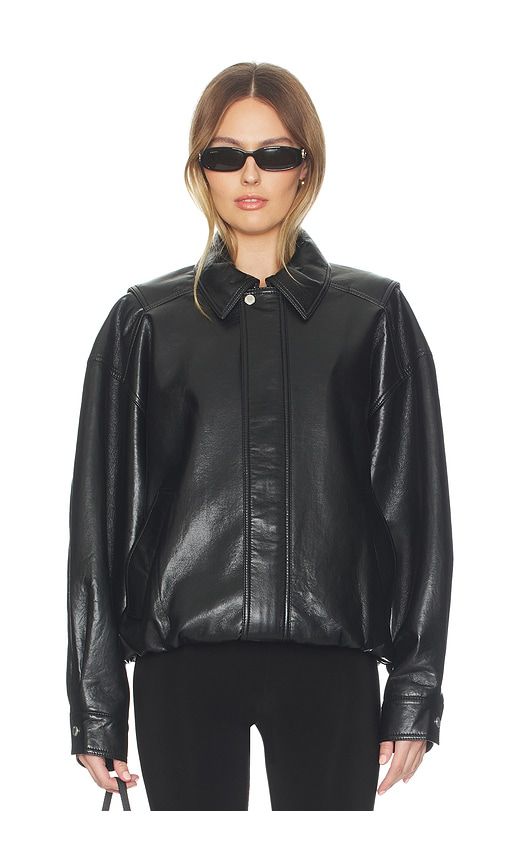 Aston Bomber Jacket in Black. - size L (also in S) - AGOLDE - Modalova