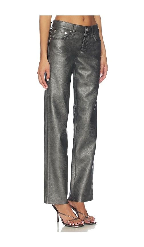 Low Rise Slim Pants in Metallic Silver, grey. - size 23 (also in 24, 25, 33, 34) - AGOLDE - Modalova