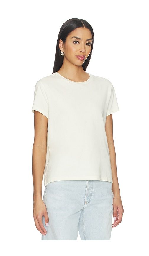 Long Line Adine Tee Shirt in Cream. - size M (also in S, XS) - AGOLDE - Modalova