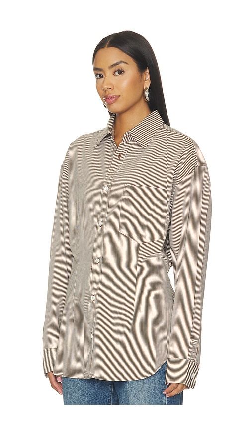 Cinch Shirt in Brown. - size L (also in M, S, XL, XS) - AGOLDE - Modalova