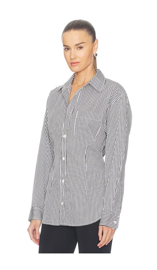 Cinch Shirt in Black & White. - size L (also in M, S, XL, XS) - AGOLDE - Modalova