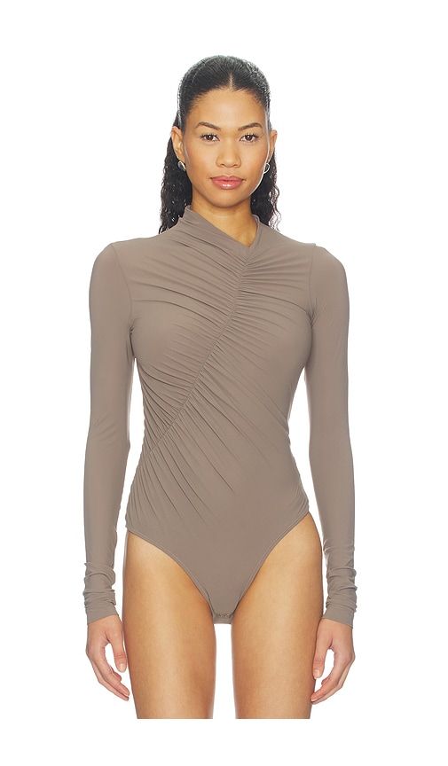 Lupin Bodysuit in Brown. - size L (also in M, S, XL, XS) - AGOLDE - Modalova