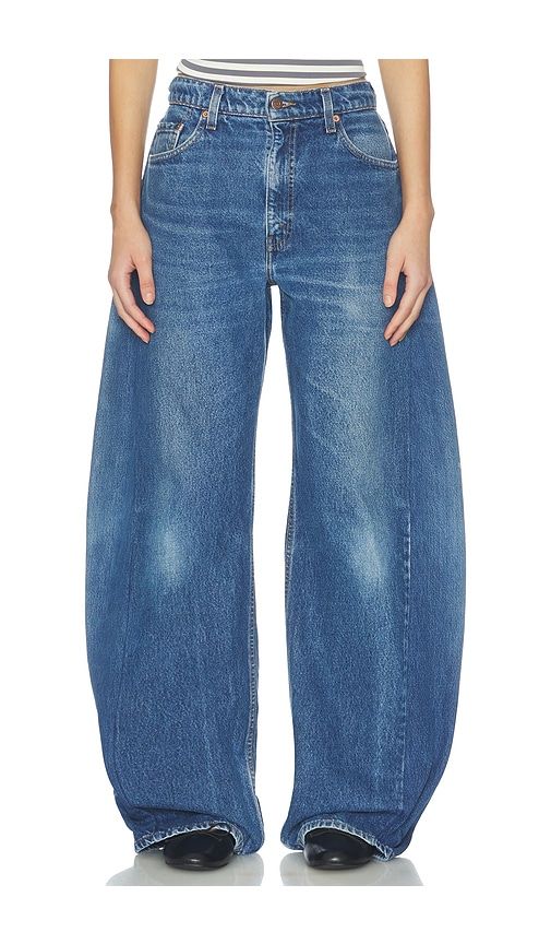 The Noa Barrel Jean in Blue. - size 23 (also in 27, 30) - aligrace - Modalova
