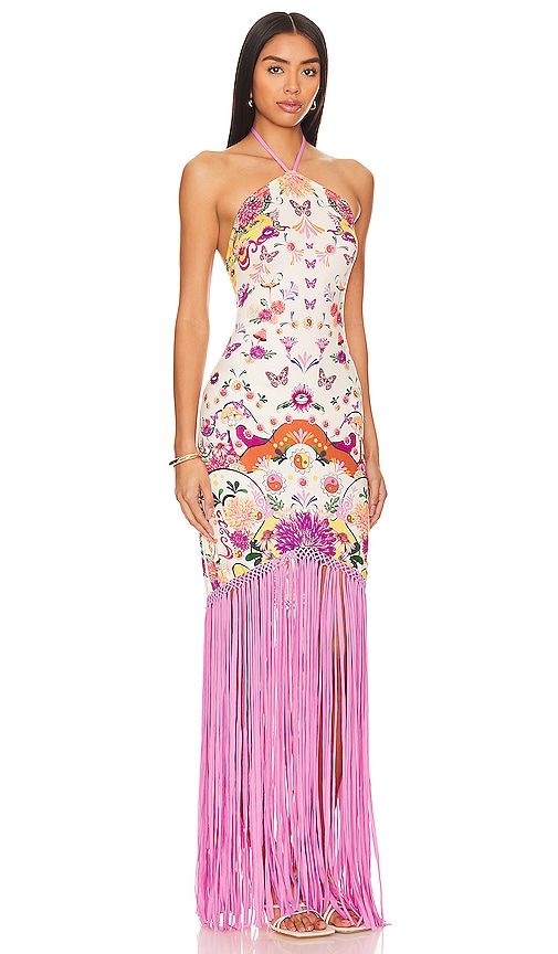 X Revolve Aliss Maxi Dress in Ivory. - size M (also in L, XL) - Agua Bendita - Modalova