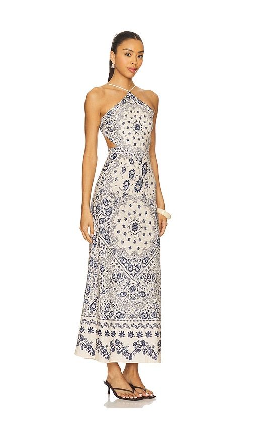 Indira Atma Dress in Navy,Neutral. - size L (also in S) - Agua Bendita - Modalova