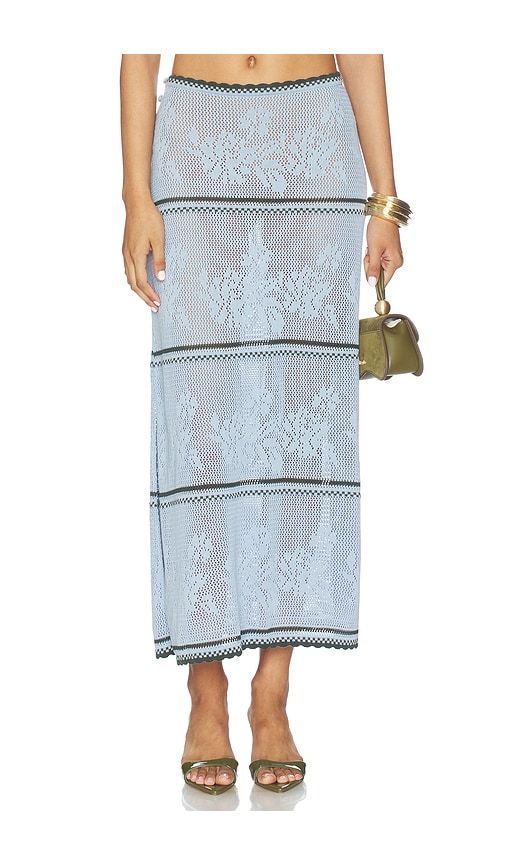 X REVOLVE Tove Skirt in Blue. - size S (also in M, L, XL) - Agua Bendita - Modalova