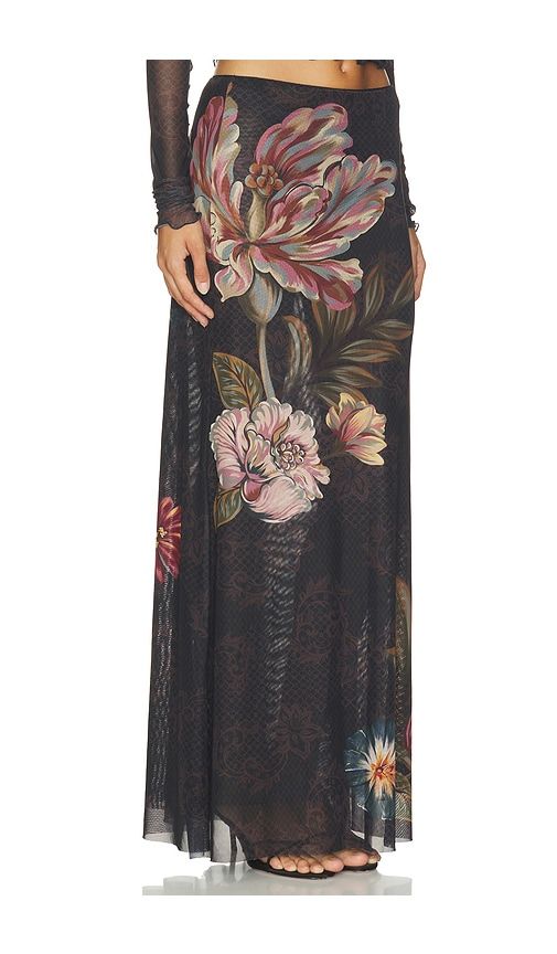 Brace Skirt in Brown. - size M (also in S) - Agua Bendita - Modalova