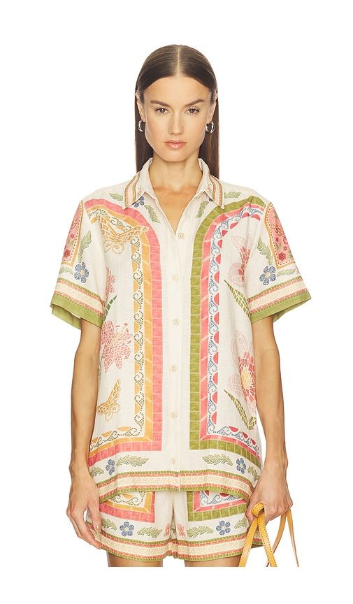 Ali Shirt in Cream. - size L (also in M, S) - Agua Bendita - Modalova