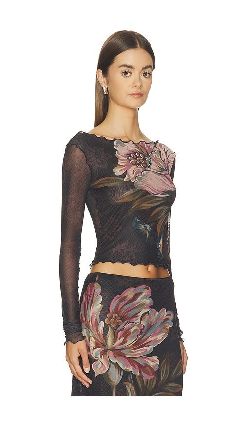 Liana Crop-top in Brown. - size L (also in M, S, XS) - Agua Bendita - Modalova